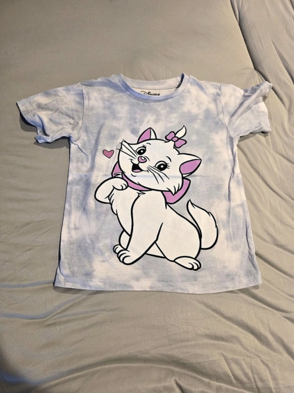 Disney Marie Aristocats Kids Tie-Dye Cat Graphic Tee